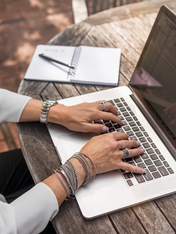 Reviewing supplier documents and specifications at a desk